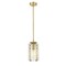 Z-Lite Alverton 1 Light Mini Pendant, Rubbed Brass & Clear 3036MP-RB - alternate 3